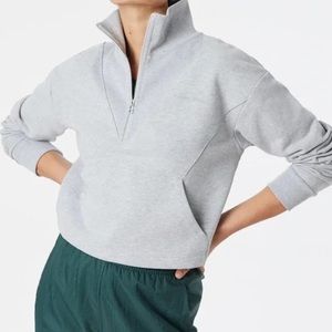 Never worn medium outdoor voices 1/2 zip crop